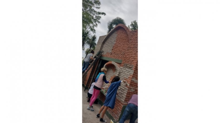 Desde la Parroquia del Carmen trabajaron en reacondicionar el Calvario